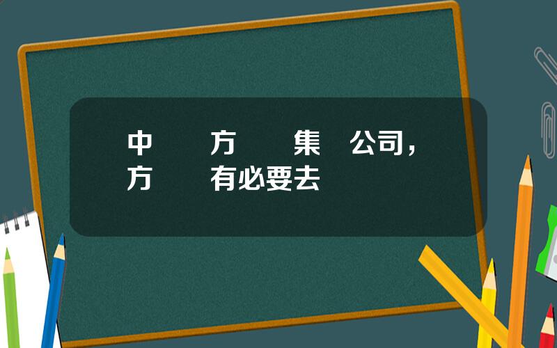 中國東方電氣集團公司，東方電氣有必要去嗎