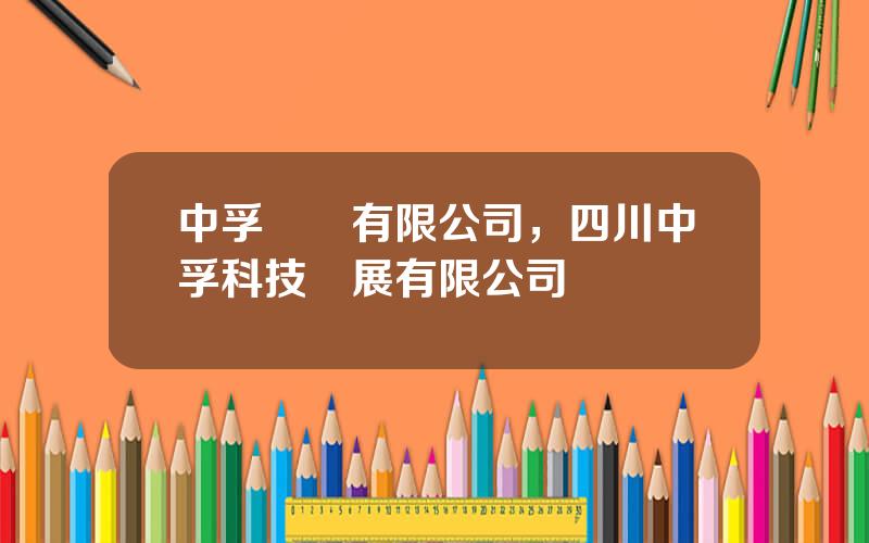 中孚實業有限公司，四川中孚科技發展有限公司