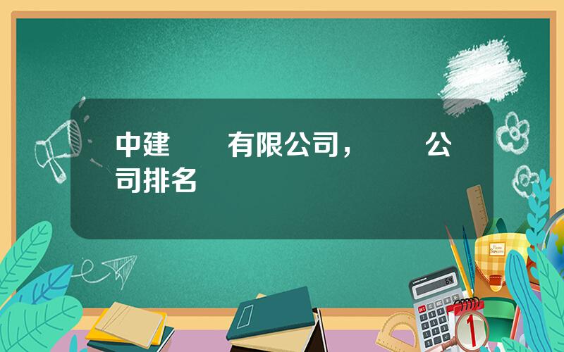 中建財務有限公司，財務公司排名