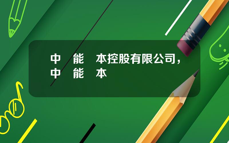 中節能資本控股有限公司，中節能資本
