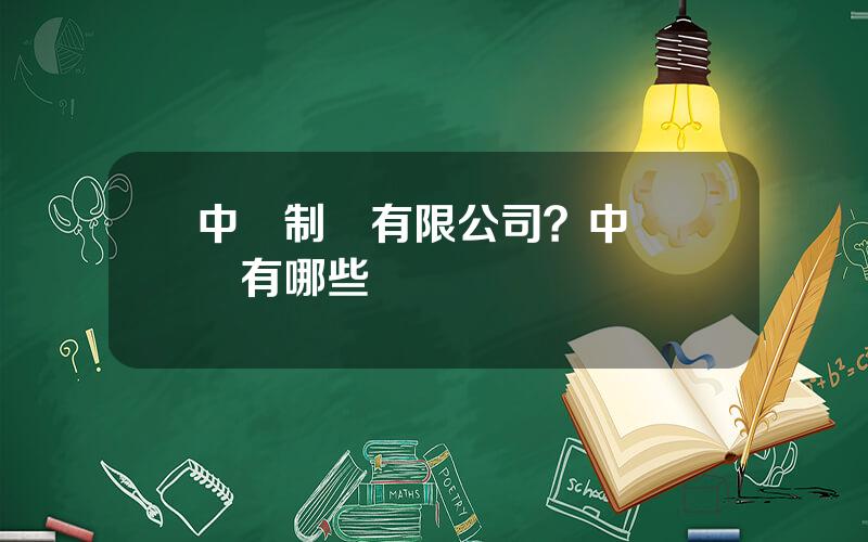 中聯制葯有限公司？中聯葯業有哪些葯