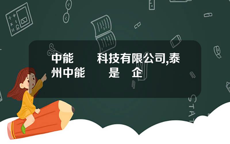 中能鋰電科技有限公司,泰州中能鋰電是國企嗎
