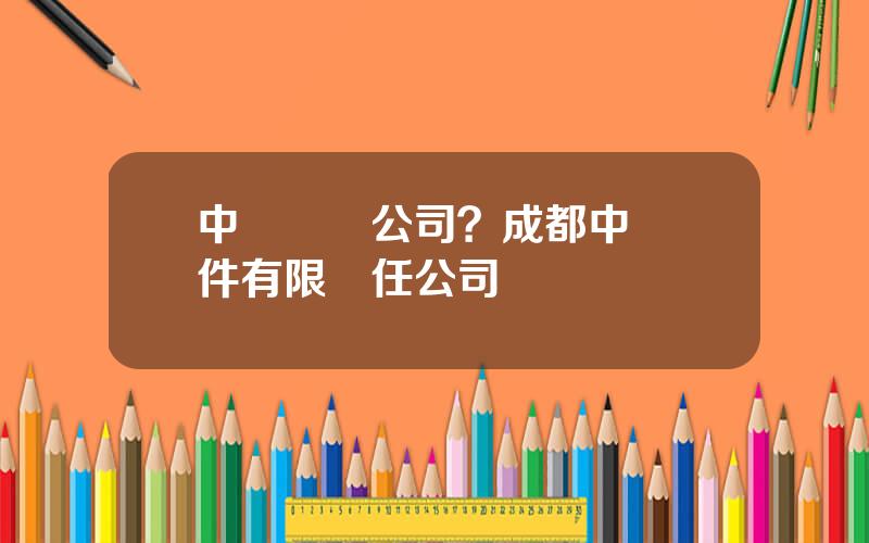 中興軟創公司？成都中興軟件有限責任公司