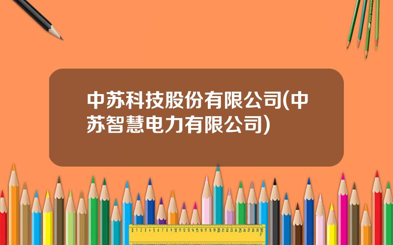 中苏科技股份有限公司(中苏智慧电力有限公司)