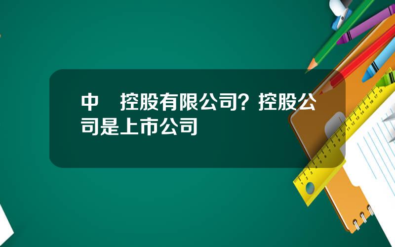 中譽控股有限公司？控股公司是上市公司嗎