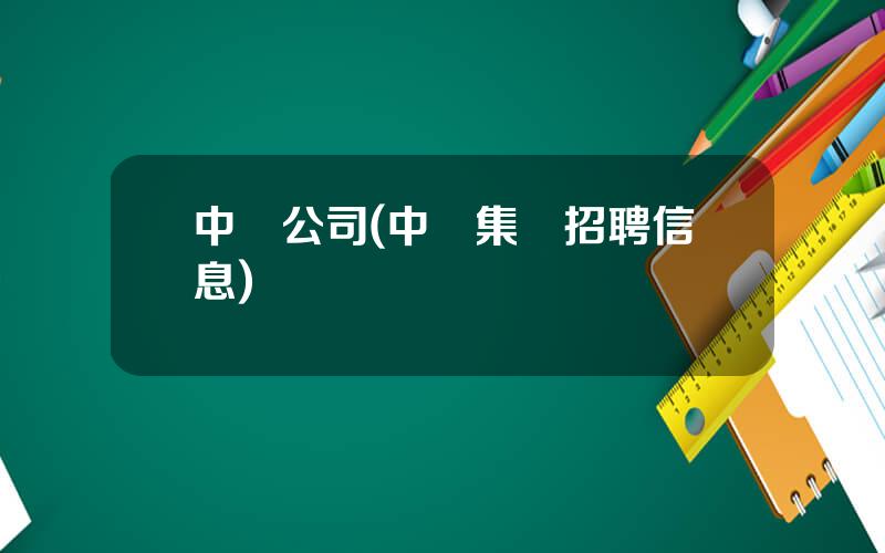 中財公司(中財集團招聘信息)