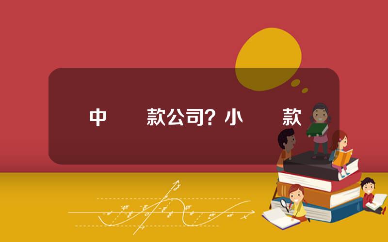 中贏貸款公司？小贏貸款