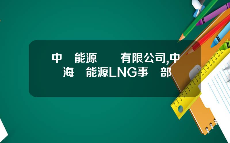 中遠能源運輸有限公司,中遠海運能源LNG事業部