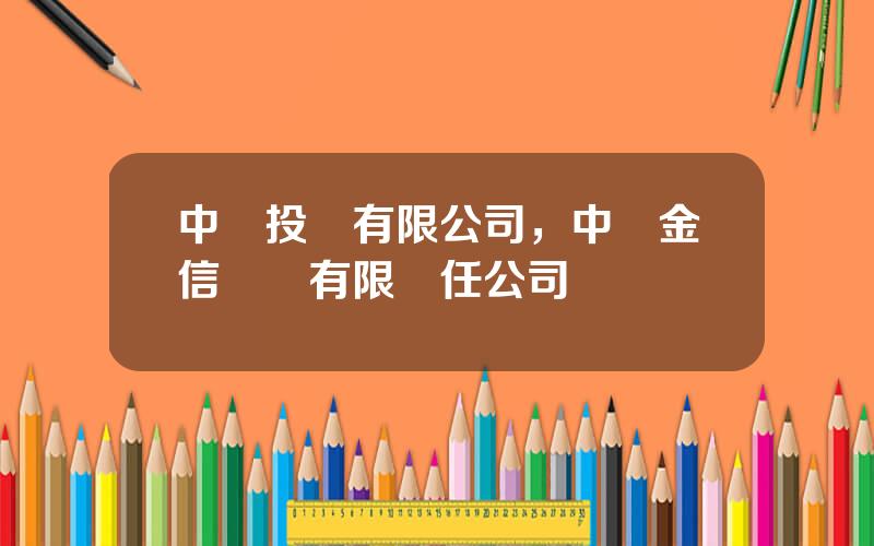中鋼投資有限公司，中鋼金信諮詢有限責任公司