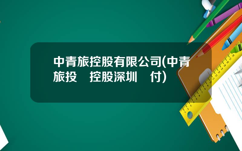 中青旅控股有限公司(中青旅投資控股深圳兌付)