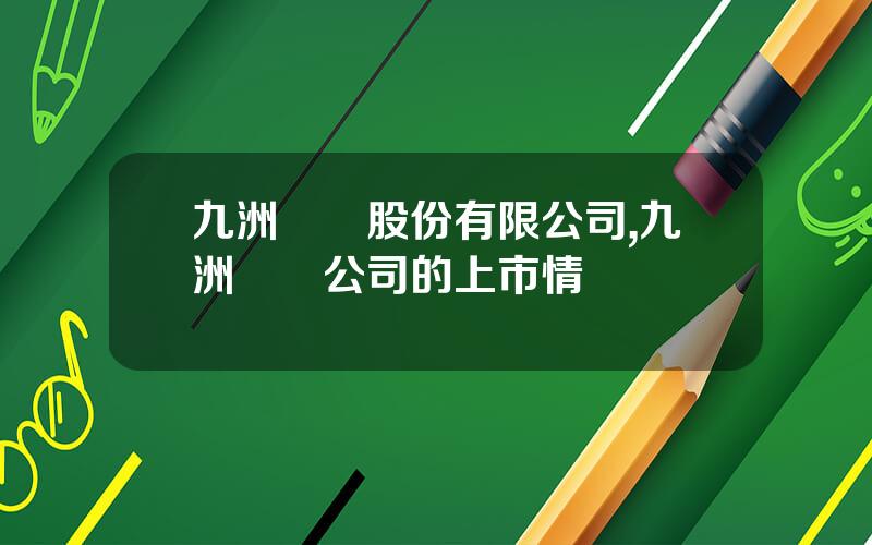 九洲電氣股份有限公司,九洲電氣公司的上市情況