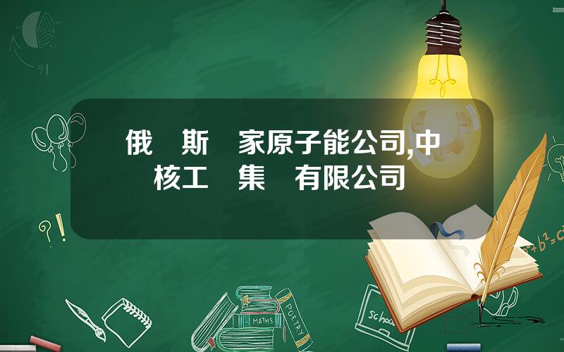 俄羅斯國家原子能公司,中國核工業集團有限公司