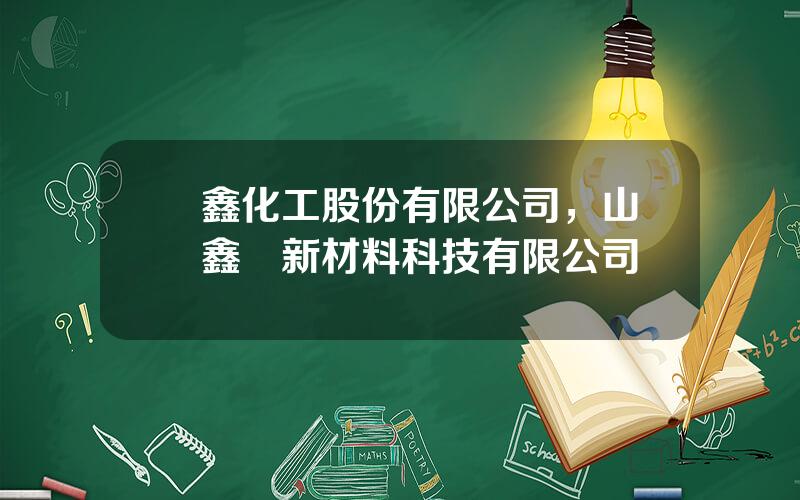 億鑫化工股份有限公司，山東鑫億新材料科技有限公司