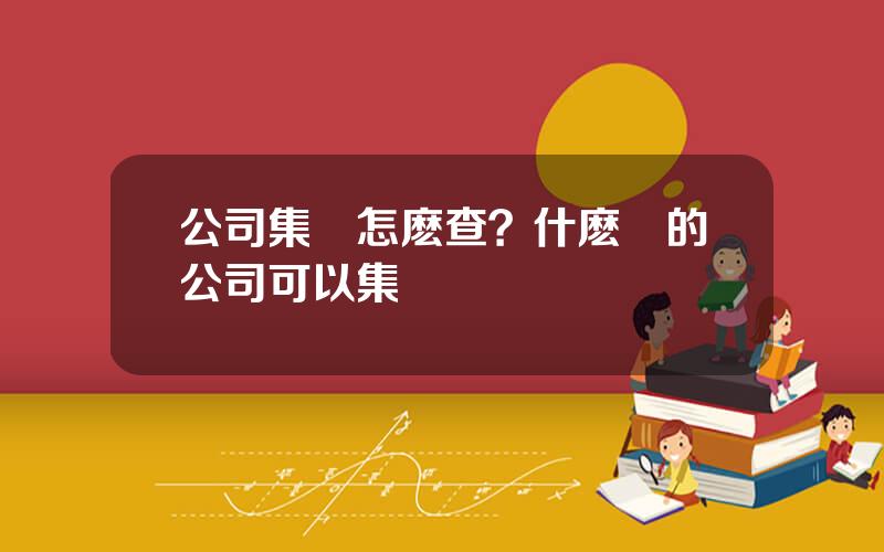 公司集資怎麽查？什麽樣的公司可以集資