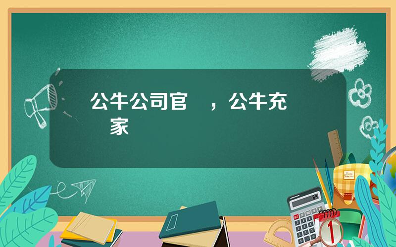 公牛公司官網，公牛充電樁廠家