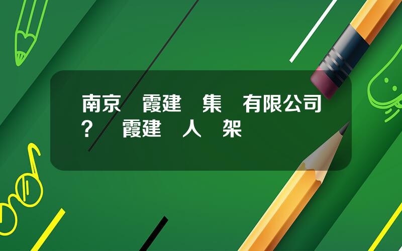 南京棲霞建設集團有限公司？棲霞建設人員架搆