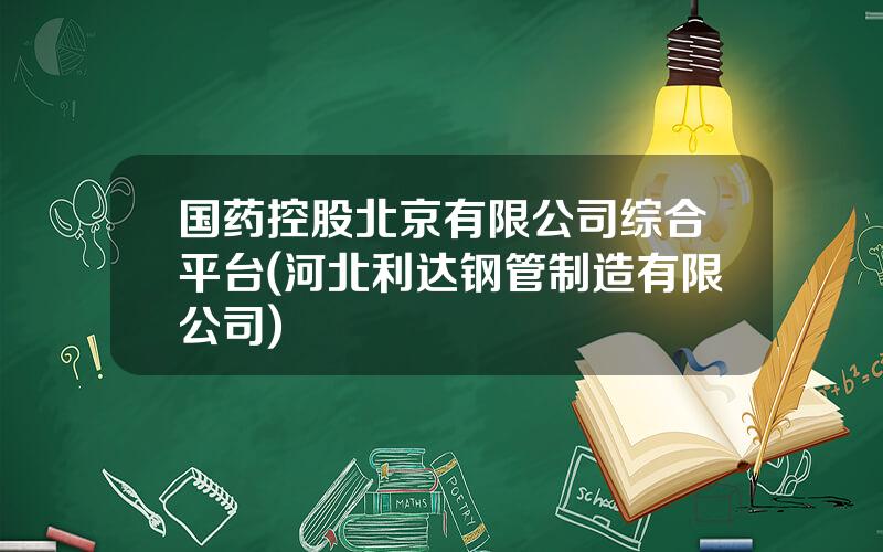 国药控股北京有限公司综合平台(河北利达钢管制造有限公司)