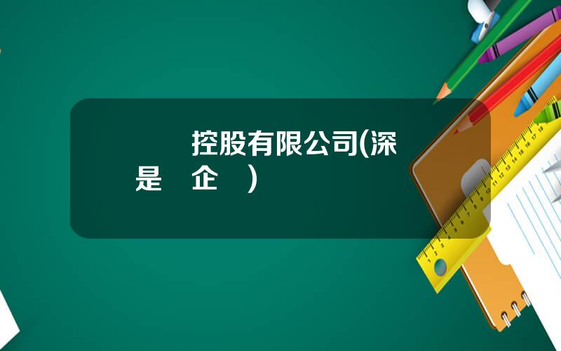 國際控股有限公司(深國際是國企嗎)