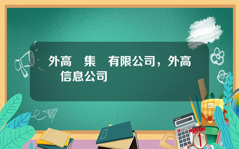 外高橋集團有限公司，外高橋信息公司