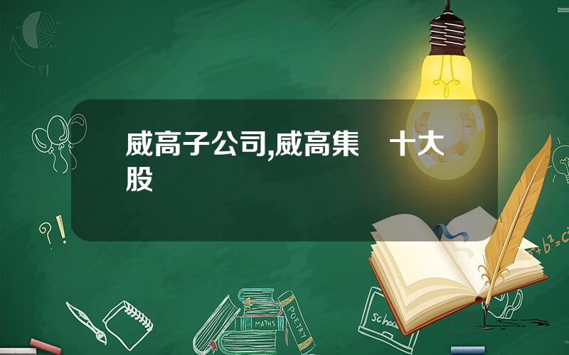 威高子公司,威高集團十大股東