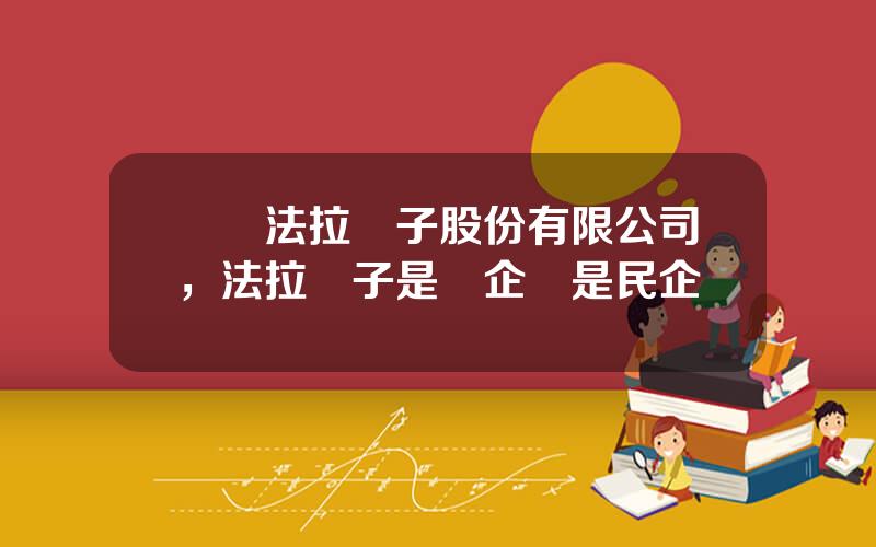 廈門法拉電子股份有限公司，法拉電子是國企還是民企