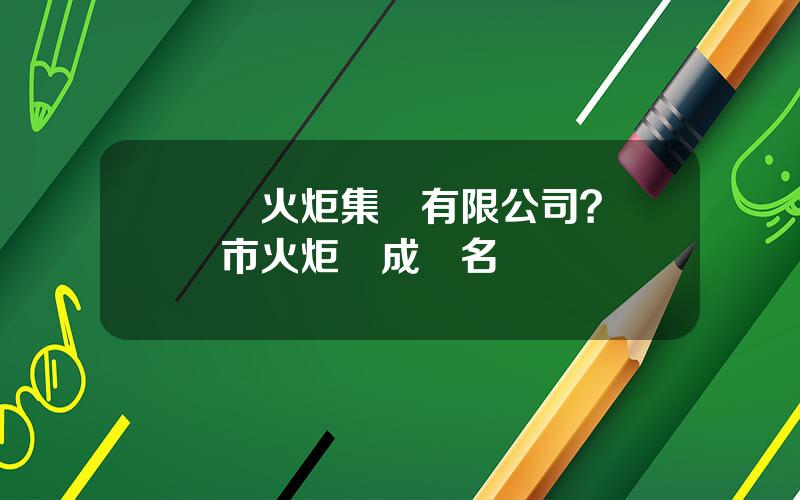 廈門火炬集團有限公司？廈門市火炬園成員名單