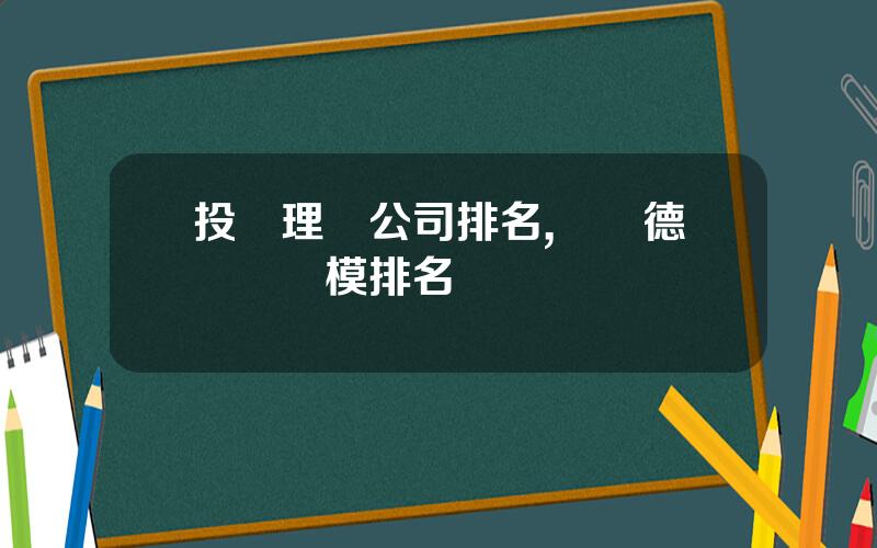 投資理財公司排名,貝萊德資産槼模排名