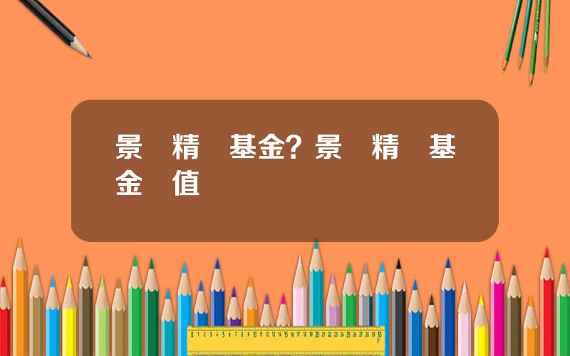 景順精選基金？景順精選基金淨值