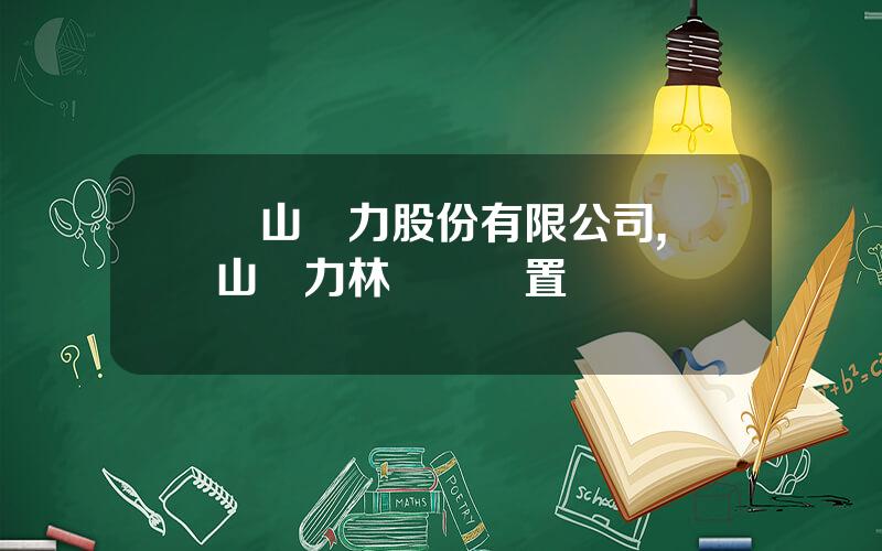 樂山電力股份有限公司,樂山電力林雙慶畱置
