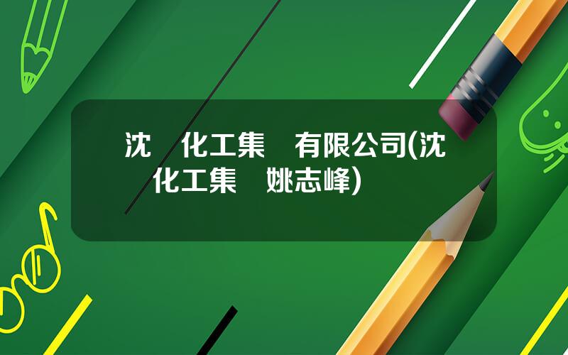 沈陽化工集團有限公司(沈陽化工集團姚志峰)