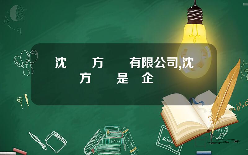 沈陽東方鈦業有限公司,沈陽東方鈦業是國企嗎