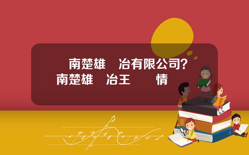 雲南楚雄鑛冶有限公司？雲南楚雄鑛冶王學權情況